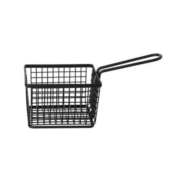 Pommes frites - kurv, svart, 120x100mm, Min. kjøp: 6 - for Storkjøkken - XL - Storkjøkken