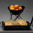 Porselens GN 1/1 beholder, svart, 525x320x(h)68mm - for Storkjøkken - XL - Storkjøkken