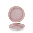 Stonecast organisk tallerken med høy kant Stonecast Petal Pink, 200 mm, Min. kjøp: 6-1