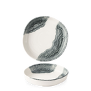 Tide Black Organic Dypkantet Tallerken, 200 mm, Min. kjøp: 6-1