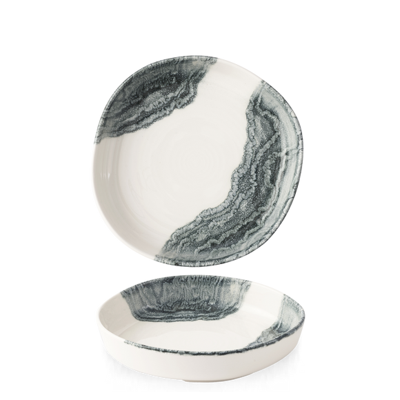 Tide Black Organic Dypkantet Tallerken, 230 mm, Min. kjøp: 6