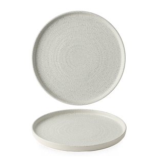 Delta grå tallerken med kant, 260 mm, Min. kjøp: 6