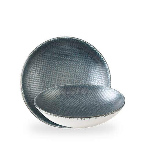 Astro Metallic Blå Coupé-skål, 250 mm, Min. kjøp: 6