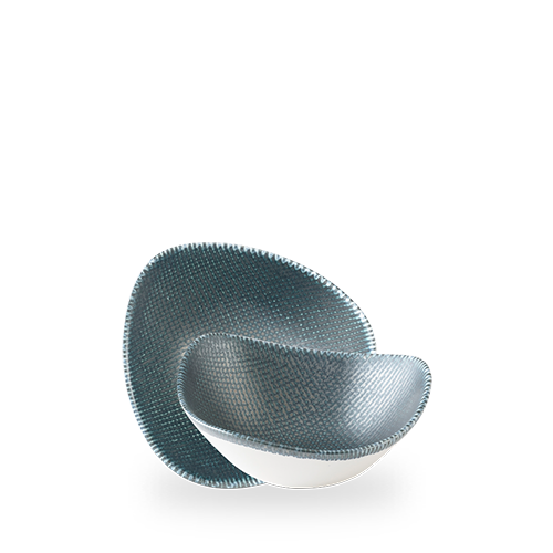 Astro Metallic Blå Trekantskål, 190 mm, Min. kjøp: 6