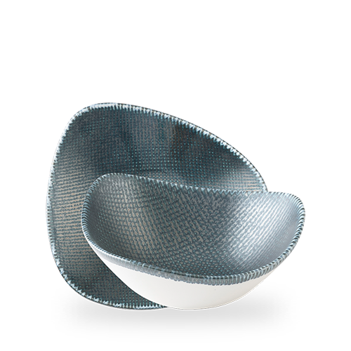 Astro Metallic Blå Trekantskål, 240 mm, Min. kjøp: 6