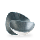 Astro Metallic Blå Trekantskål, 240 mm, Min. kjøp: 6-1