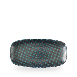 Astro Metallic Blå Rektangulær Tallerken, 300x150mm, Min. kjøp: 6