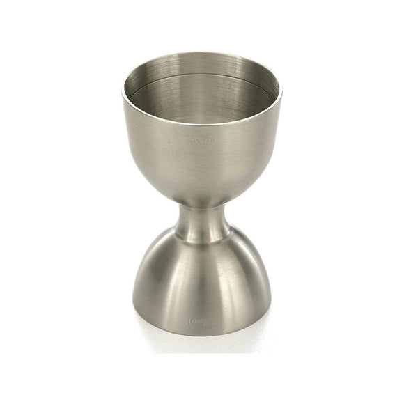 Klokkejigger med rett kant, rustfritt stål, 25/50 ml