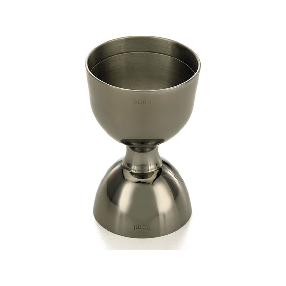 Klokkejigger med rett kant, svart, 25/50 ml