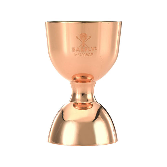 Klokkejigger med rett kant, kobber, 25/50 ml