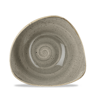 Stonecast grå trekantet skål, 185 mm, Min. kjøp: 6