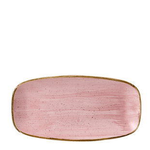 Stonecast Petal Pink kokketallerken i avlang farge, 298x153mm, Min. kjøp: 6