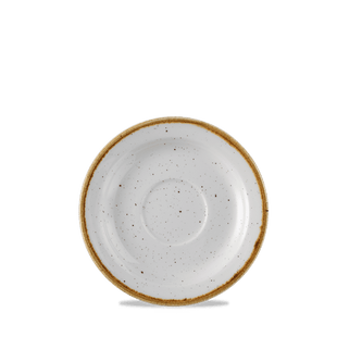 Steinstøpt bygg hvit tallerken, 150 mm, Min. kjøp: 6