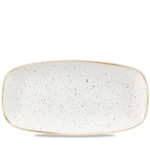 Stonecast Barley White kokketallerken avlang, 298x153mm, Min. kjøp: 6