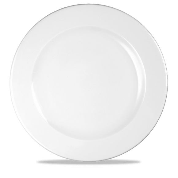 Hvit profilplate, 305 mm, Min. kjøp: 12