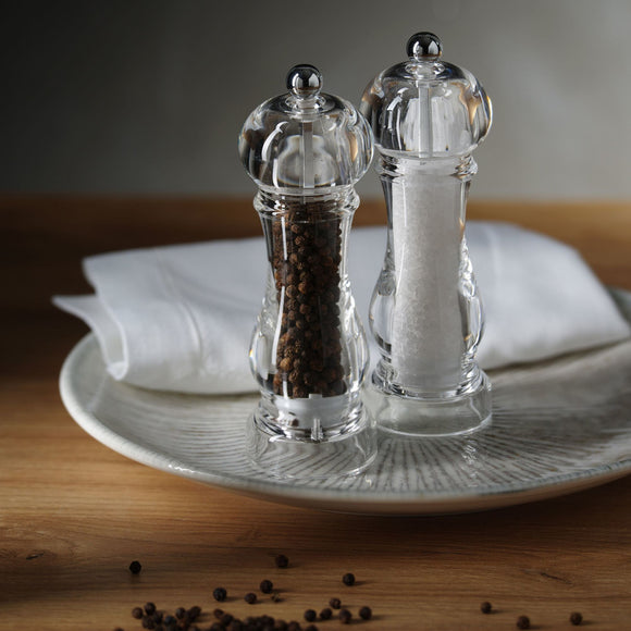 Capri saltkvern og pepperkvernsett i akryl