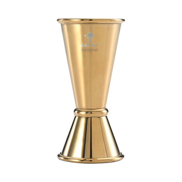 20 ml x 40 ml japansk jigger, gullbelagt