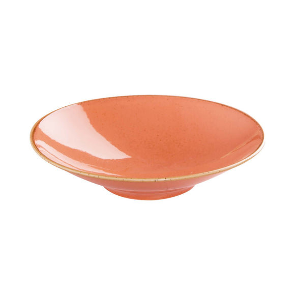 Dyp tallerken i ravfarget, 200 x (H) 51 mm, Min. kjøp: 6