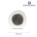 Raku Quartz Black rund sporplate, 210 mm - for Storkjøkken - XL - Storkjøkken