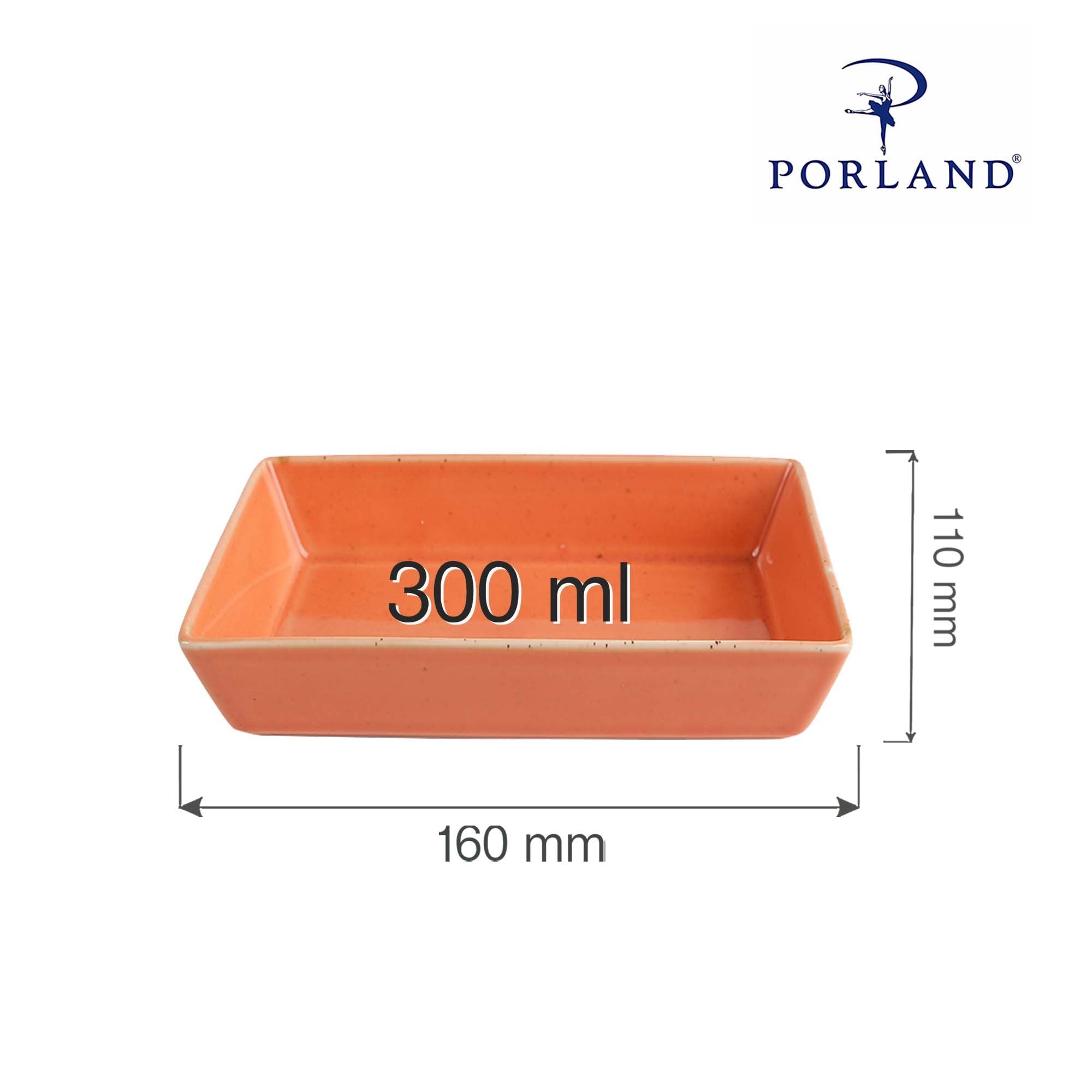 Ravfarget fat, 160x110mm, Min. kjøp: 6 - for Storkjøkken - XL - Storkjøkken