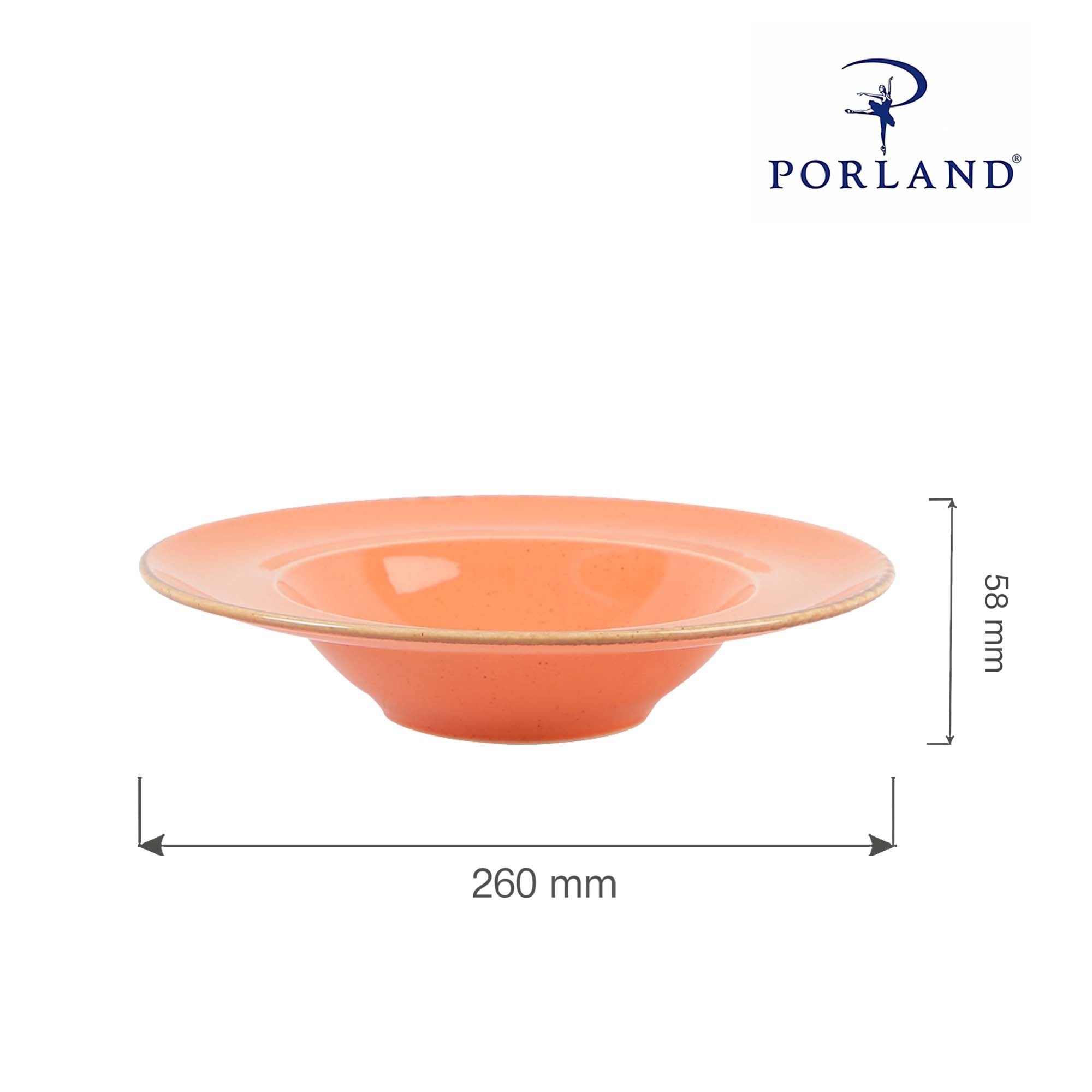 Ravfarget pastaplate, 260 mm, Min. kjøp: 6 - for Storkjøkken - XL - Storkjøkken