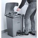 Rektangulær avfallsbeholder med pedal, 68 l, 504 x 412 x (H) 673 mm - for Storkjøkken - XL - Storkjøkken