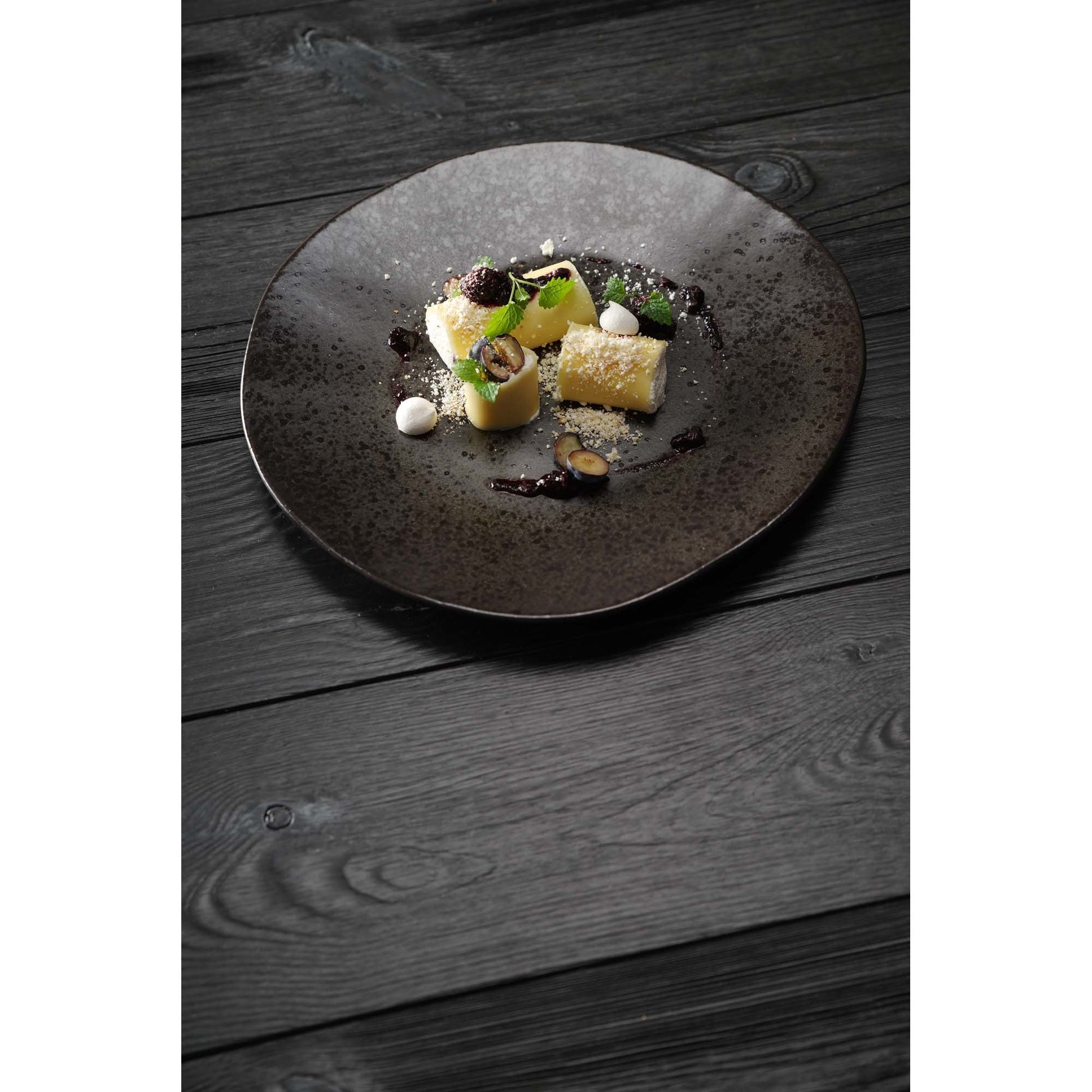 Rektangulær plate i jernstein 280 mm, Min. kjøp: 6 - for Storkjøkken - XL - Storkjøkken