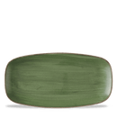 Rektangulær tallerken i steinstøpt syrgrønn, 300x150mm, Min. kjøp: 6 - for Storkjøkken - XL - Storkjøkken