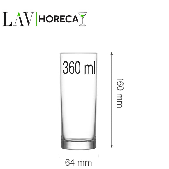 Rotterdam longdrinkglass 360 ml, LAV, Min. kjøp: 6 - for Storkjøkken - XL - Storkjøkken