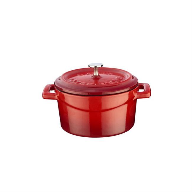 Rund støpejernsgryte, diameter () 12 cm, 530 ml - for Storkjøkken - XL - Storkjøkken
