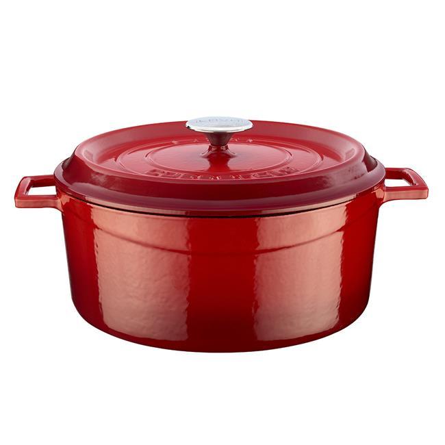 Rund støpejernsgryte, diameter (28 cm), 6700 ml - for Storkjøkken - XL - Storkjøkken