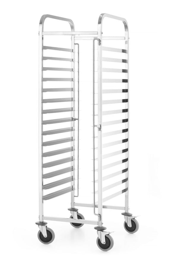 Ryddevogn 15x 600x400mm, 15 brettføringer 600x400, 470x620x(H)1735mm - for Storkjøkken - XL - Storkjøkken