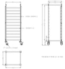 Ryddingsvogn flatpakket 2/1gn - for Storkjøkken - XL - Storkjøkken