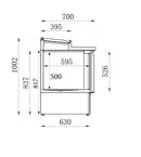 Saladette 3 dører - for Storkjøkken - XL - Storkjøkken