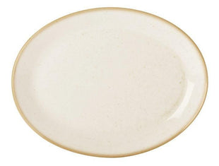 Sand oval tallerken, 240x190mm, Min. kjøp: 6 - for Storkjøkken - XL - Storkjøkken