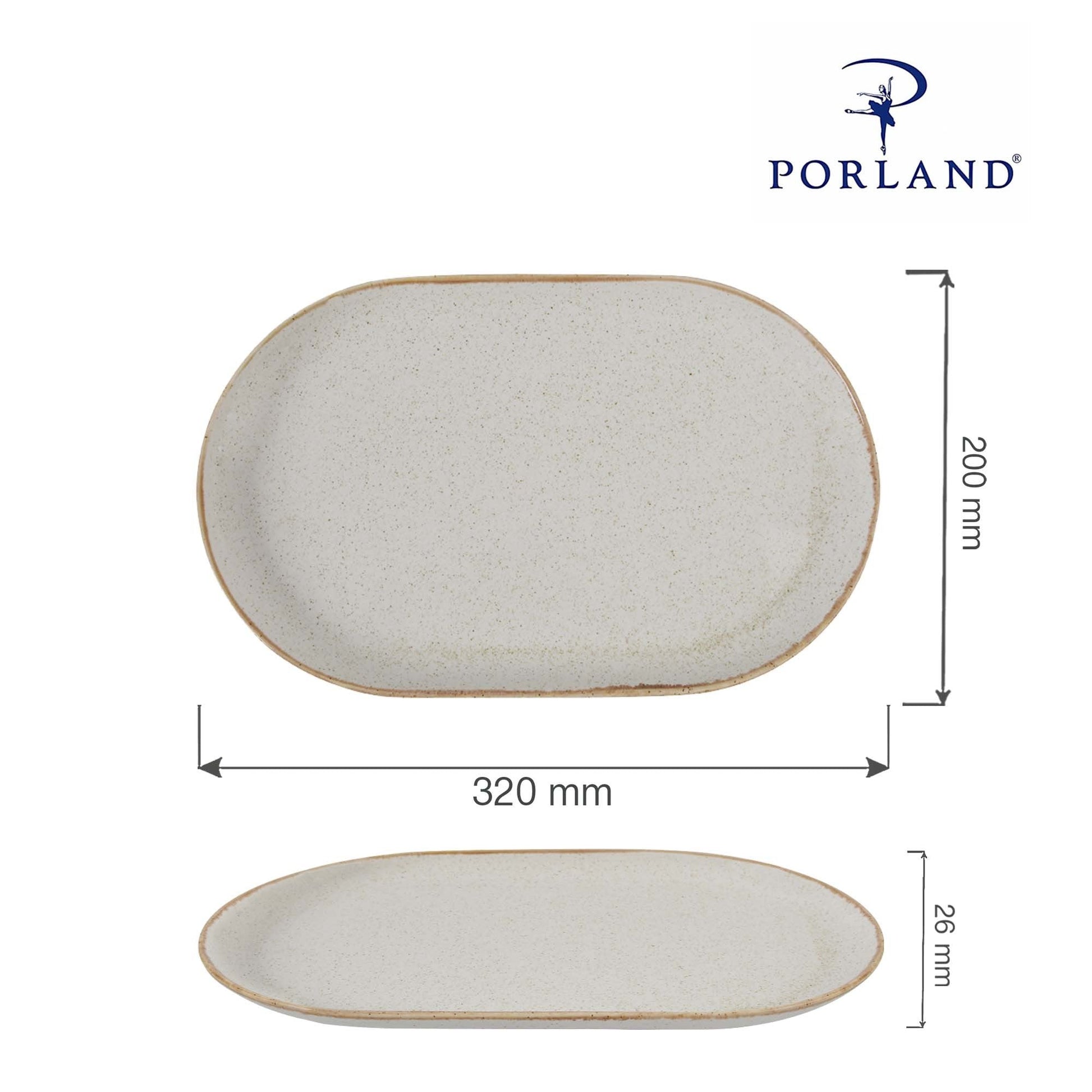 Sand ovalt fat, 320x200mm, Min. kjøp: 6 - for Storkjøkken - XL - Storkjøkken