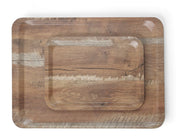 Servering av brett med melaminlaminat, ikke - glid, med tresign, tre, 240x340mm - for Storkjøkken - XL - Storkjøkken