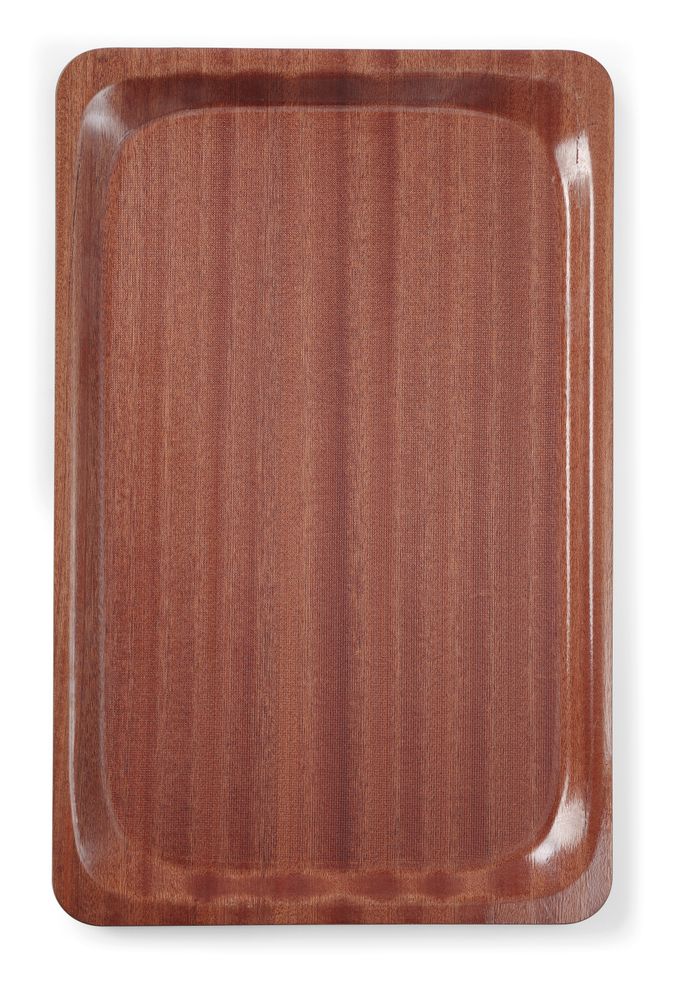 Servering av brett, rektangulær, sklisikker, laminert, GN 1/1, mahogny, 325x530mm - for Storkjøkken - XL - Storkjøkken