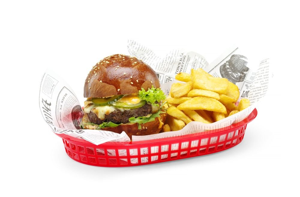 Serverings kurver fast food - stil, brun, 6 stk., 275x175x (h) 38mm - for Storkjøkken - XL - Storkjøkken