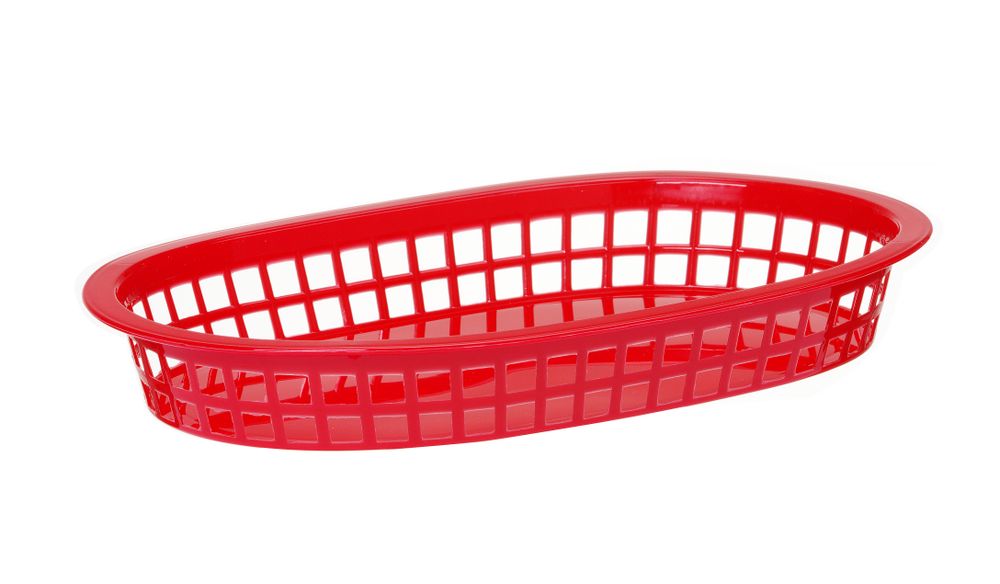 Serverings kurver fast food - stil, brun, 6 stk., 275x175x (h) 38mm - for Storkjøkken - XL - Storkjøkken