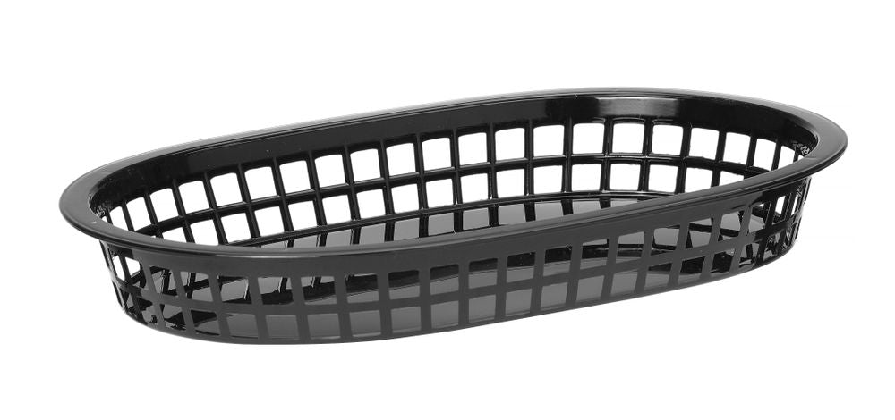 Serverings kurver fast food - stil, svart, 6 stk., 275x175x (h) 38mm - for Storkjøkken - XL - Storkjøkken
