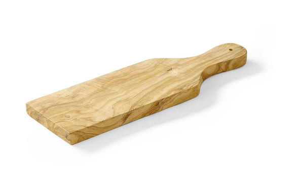 Serveringsbrett, Oliven tre, rektangulær, med håndtak, 600x200x (h) 18mm - for Storkjøkken - XL - Storkjøkken