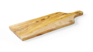 Serveringsbrett, Oliven tre, rektangulær, med håndtak, 600x200x (h) 18mm - for Storkjøkken - XL - Storkjøkken