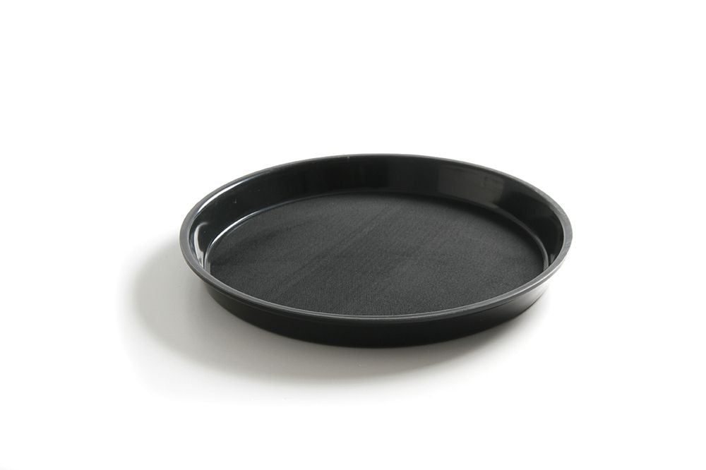 Serveringsbrett, runde, sklisikre, høy felg, svart, Ø320X (H) 37mm - for Storkjøkken - XL - Storkjøkken