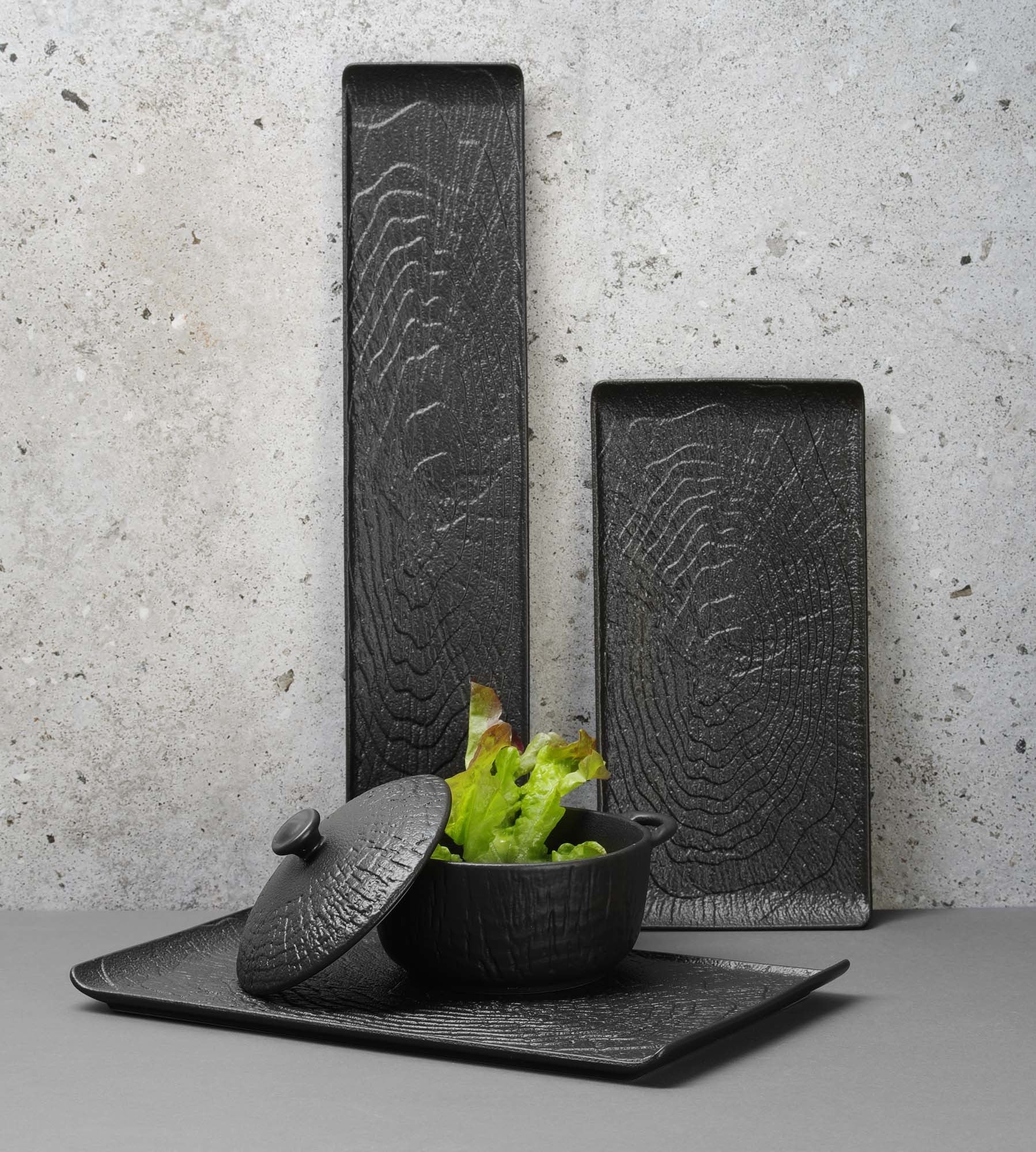 Serveringsfat med skorpe og håndtak, 300x220x(h)30mm, Min. kjøp: 3 - for Storkjøkken - XL - Storkjøkken