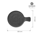 Serveringsfat med skorpe og håndtak, 300x220x(h)30mm, Min. kjøp: 3 - for Storkjøkken - XL - Storkjøkken