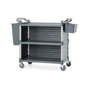 Servicevogn med sidepaneler, 3 hyller, 1010x500x(h)960mm - for Storkjøkken - XL - Storkjøkken
