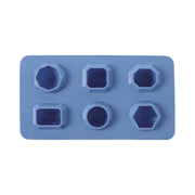 Sett med 2 - Silikonismaskiner, 6 assorterte edelstensformer, 190x105mm - for Storkjøkken - XL - Storkjøkken