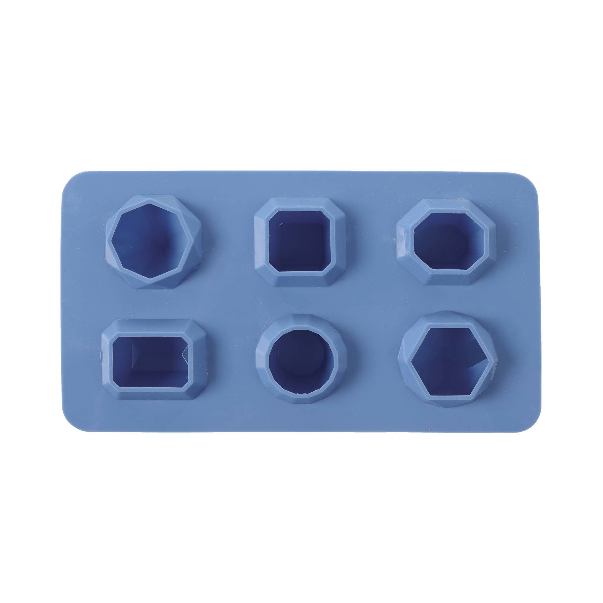 Sett med 2 - Silikonismaskiner, 6 assorterte edelstensformer, 190x105mm - for Storkjøkken - XL - Storkjøkken