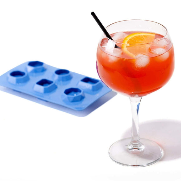 Sett med 2 - Silikonismaskiner, 6 assorterte edelstensformer, 190x105mm - for Storkjøkken - XL - Storkjøkken